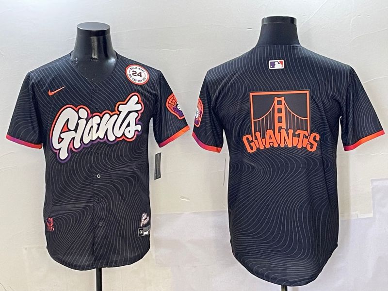 Men San Francisco Giants Blank Black Second generation Joint Name Nike 2025 MLB Jersey style 19->san francisco giants->MLB Jersey